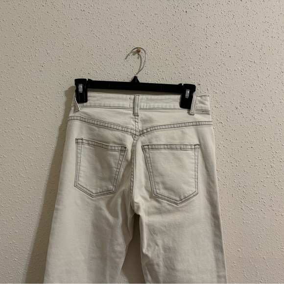 Khaite Kassandra Mid-rise Skinny Jeans In Washed Ivory - Size 26 - Picture 5 of 11